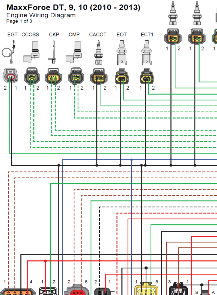 2010-2013 International MaxxForce DT, 9, 10 wiring diagram