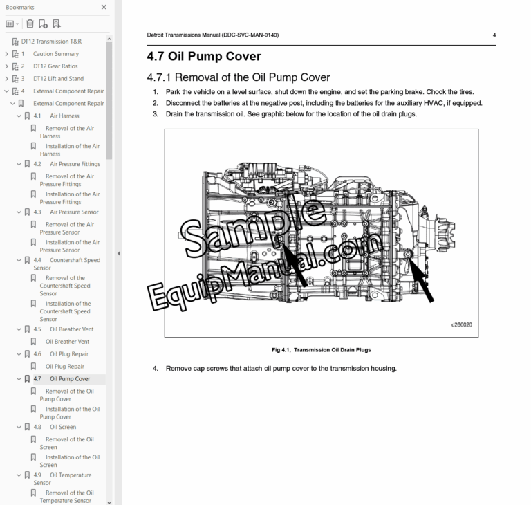 Detroit DT12 Transmission Service Manual | EquipManual