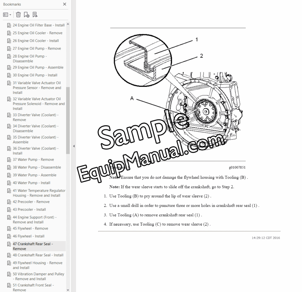 Caterpillar C15 MXS Diesel Engine Service Manual (11 Volume PDF ...