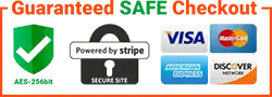 Secure checkout payment methods on this website